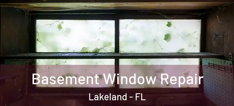 Basement Window Repair Lakeland - FL