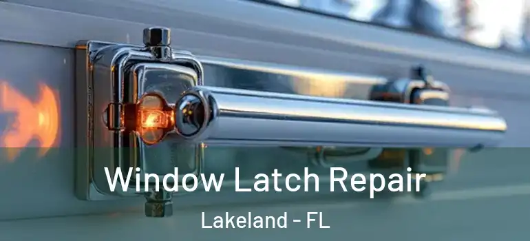 Window Latch Repair Lakeland - FL